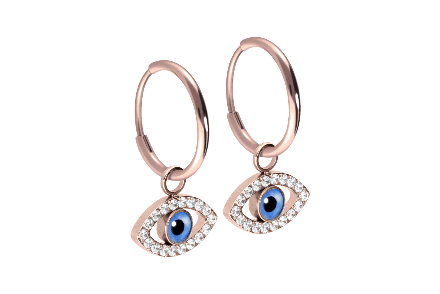 Titan Ohrclicker Creolen AUGE von Piercingline